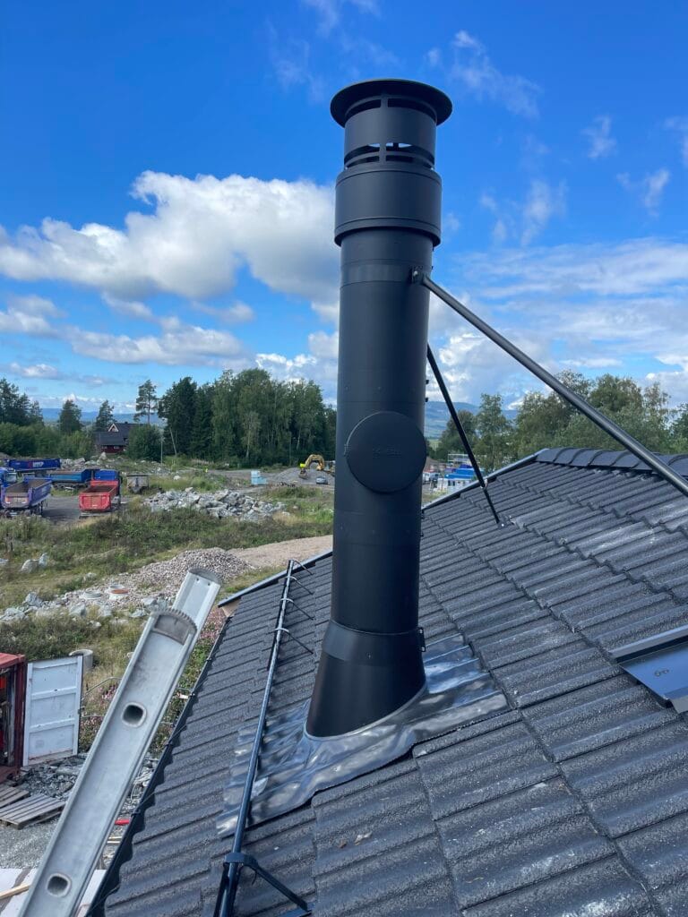 IMG 6846 Sertifisert Montør – Pipe Peis Montering Montering av Pipe