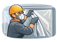 Sikring av arbeidsområde, tildekking